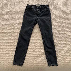 Madewell black high rise jeans